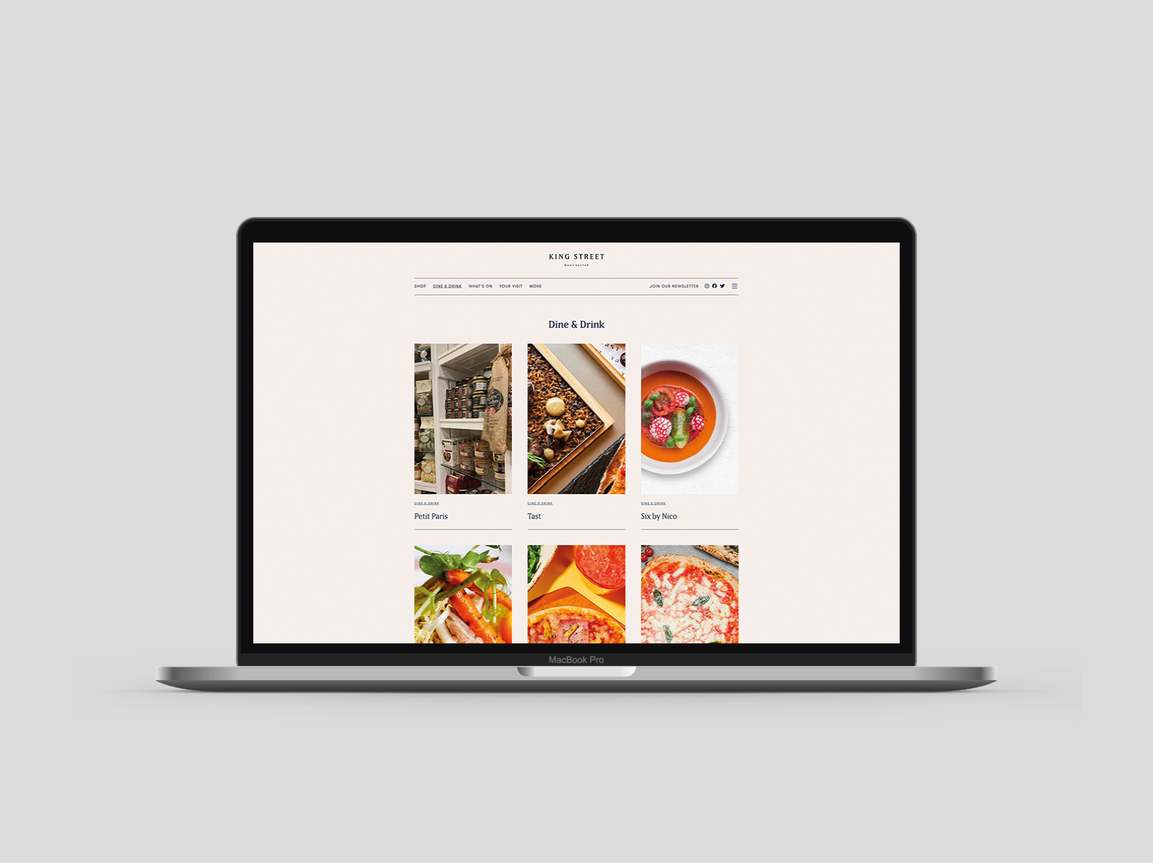 King Street - Single MackBook Mockup - 1630px x 1222px