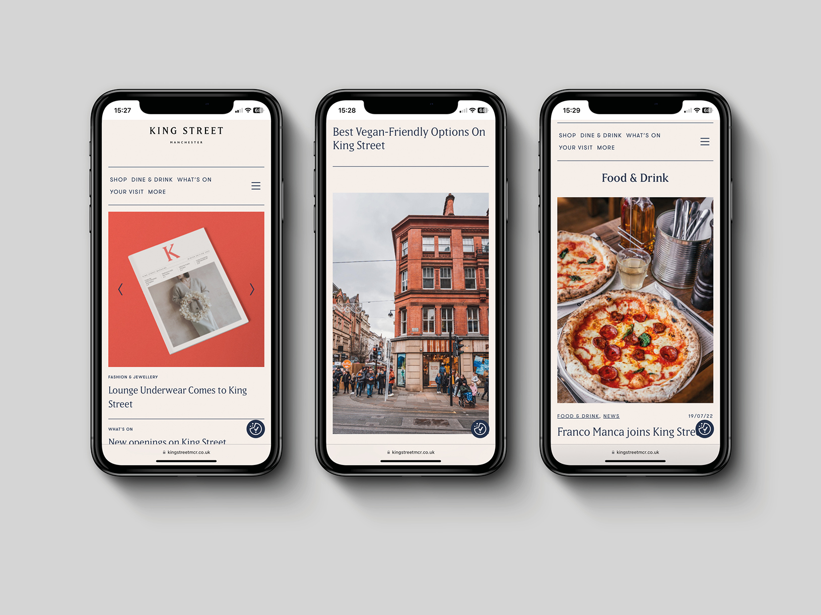 King Street - Three iPhone Mockup - 1630px x 1222px